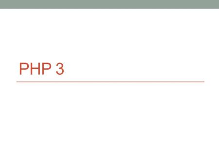 PHP 3. Στόχος της ώρας Λίγα ακόμη για MySQL Ένωση πίνακα με τον εαυτό του Ομαδοποίηση Συναρτήσεις σύνοψης Παράδειγμα σε PHP/MySQL Μικρή εφαρμογή τύπου.