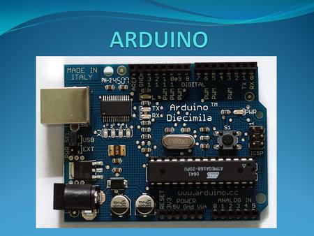 Τι είναι arduino ; Το Arduino είναι μια υπολογιστική πλατφόρμα βασισμένη σε μια απλή μητρική πλακέτα με ενσωματωμένο μικροελεγκτή και εισόδους/εξόδους.