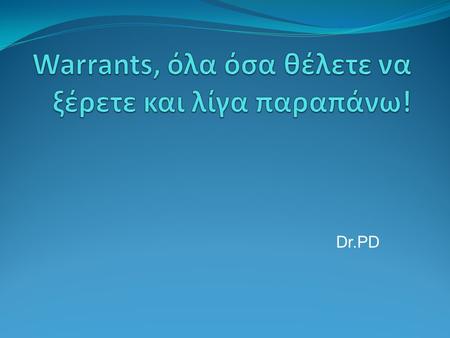 Warrants, όλα όσα θέλετε να ξέρετε και λίγα παραπάνω!