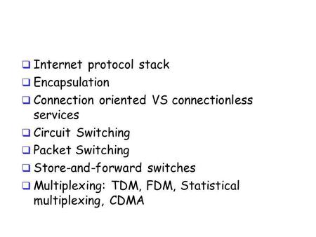 Internet protocol stack