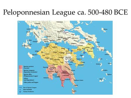 Peloponnesian League ca BCE