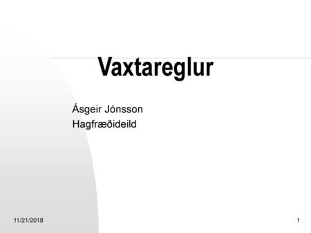 Ásgeir Jónsson Hagfræðideild