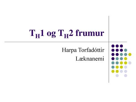 Harpa Torfadóttir Læknanemi