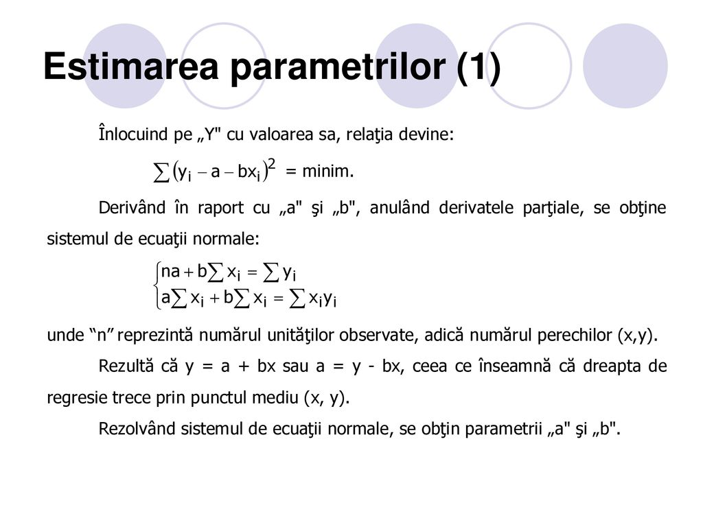 Estimarea parametrilor (1)