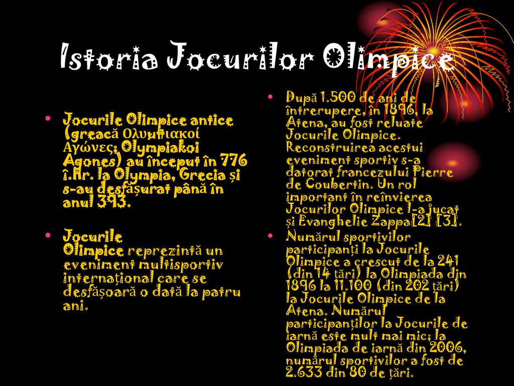 Istoria Jocurilor Olimpice