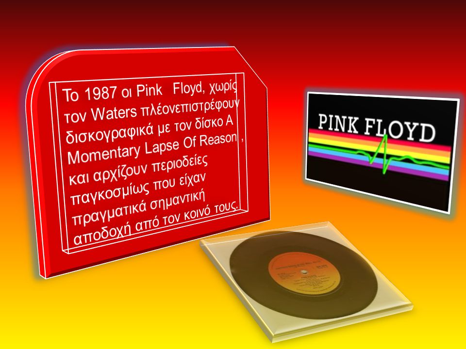 Το 1987 οι Pink Floyd, χωρίς τον Waters πλέονεπιστρέφουν