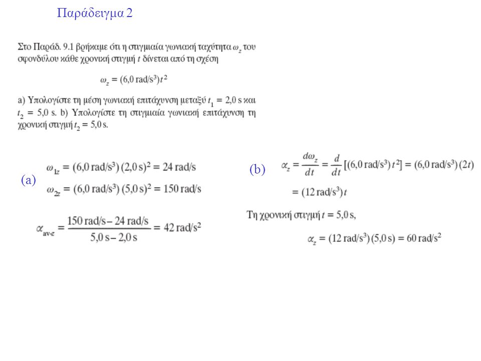 Παράδειγμα 2 (b) (a)