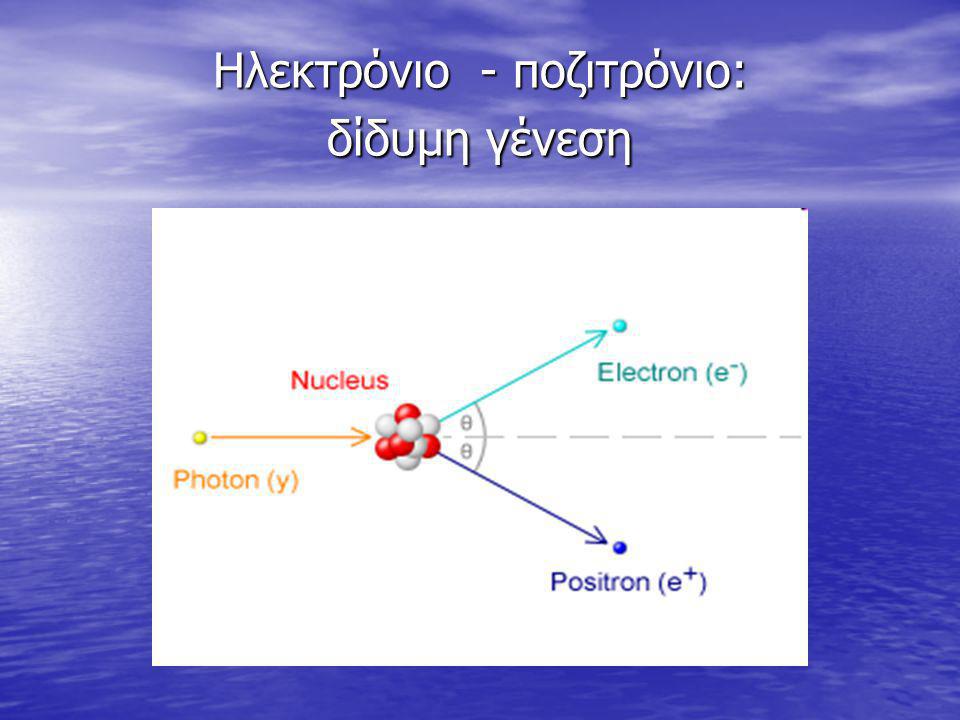 Ηλεκτρόνιο - ποζιτρόνιο: δίδυμη γένεση