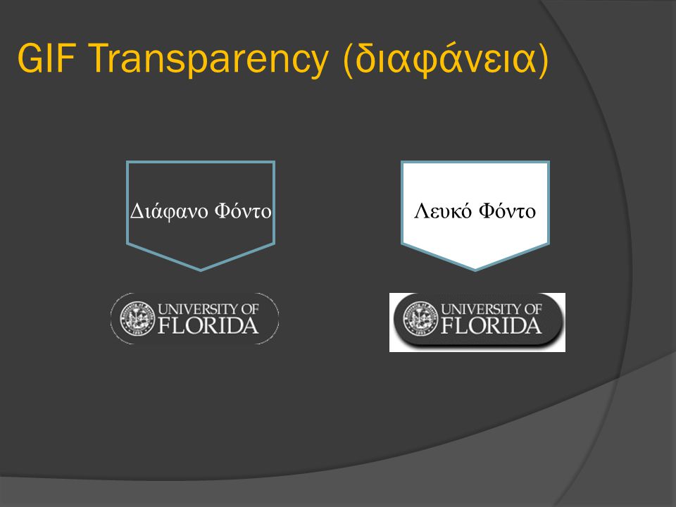 GIF Transparency (διαφάνεια)