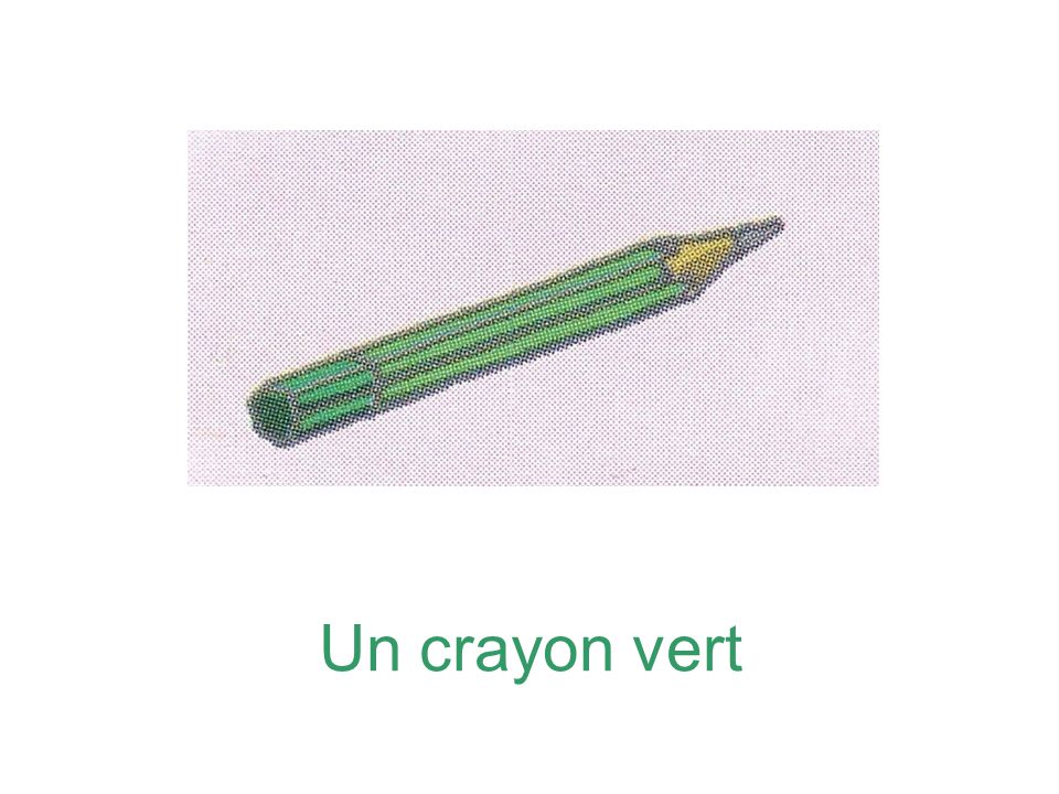 Un crayon vert