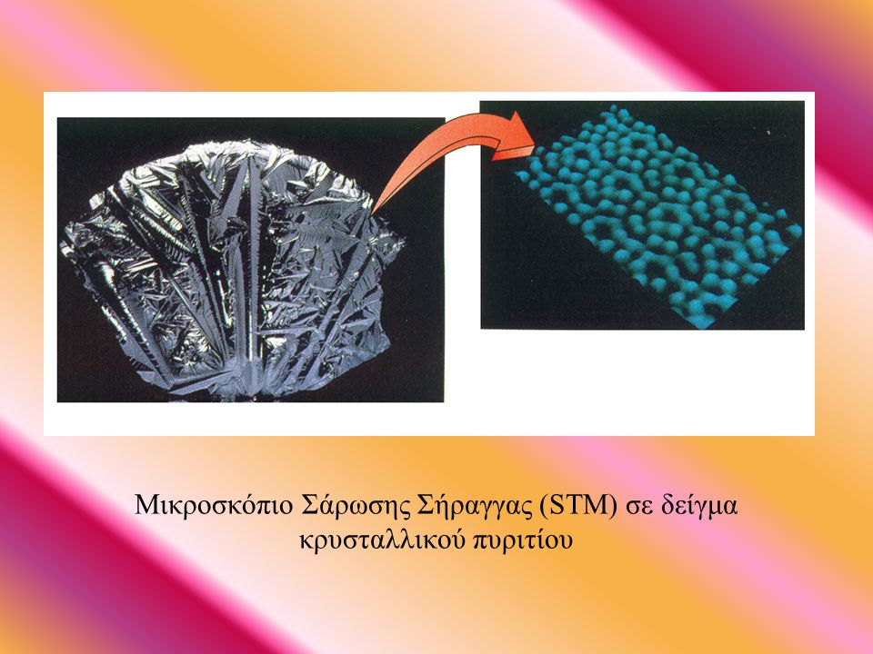 Μικροσκόπιο Σάρωσης Σήραγγας (STM) σε δείγμα κρυσταλλικού πυριτίου