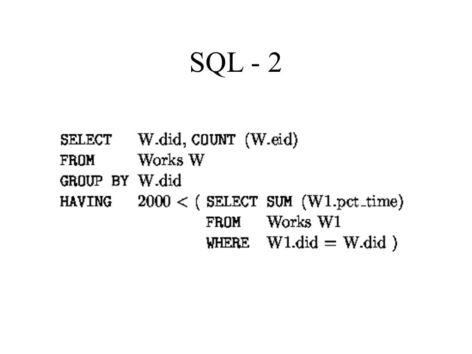 SQL - 2