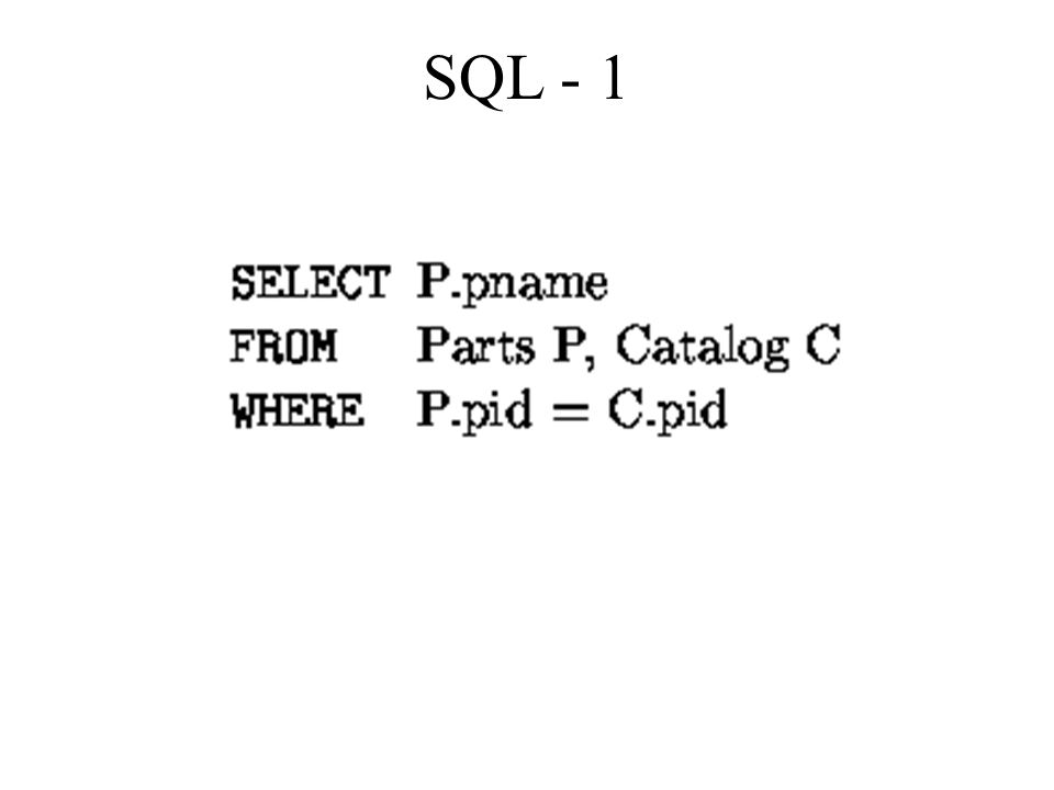 SQL - 1