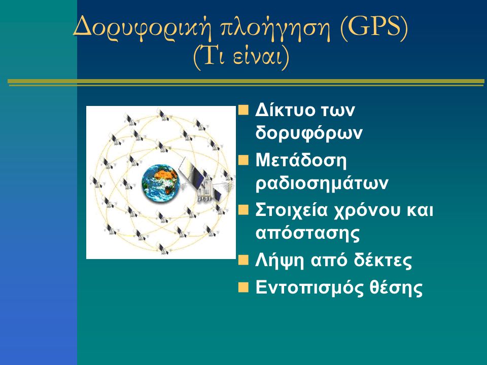 Δορυφορική πλοήγηση (GPS) (Τι είναι)
