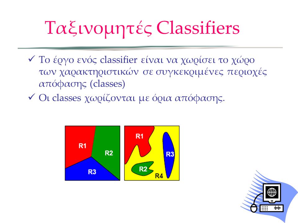 Ταξινομητές Classifiers