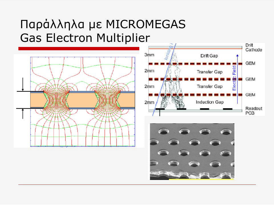 Παράλληλα με MICROMEGAS Gas Electron Multiplier
