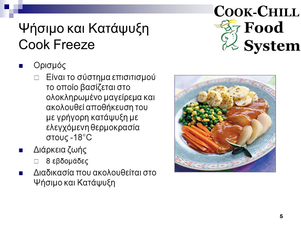 Ψήσιμο και Κατάψυξη Cook Freeze