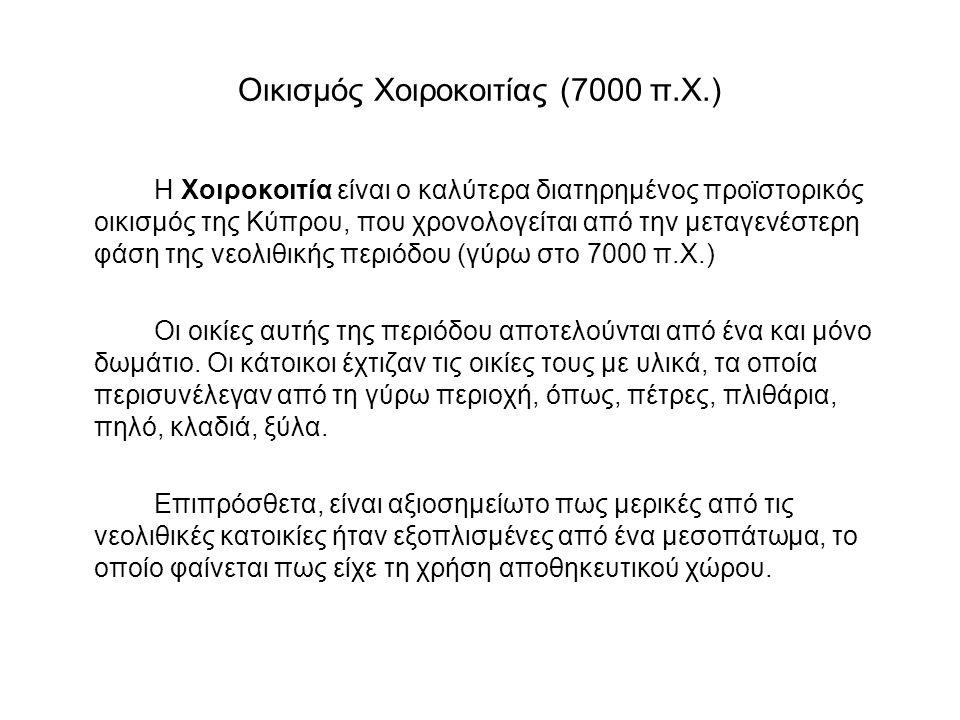 Οικισμός Χοιροκοιτίας (7000 π.X.)