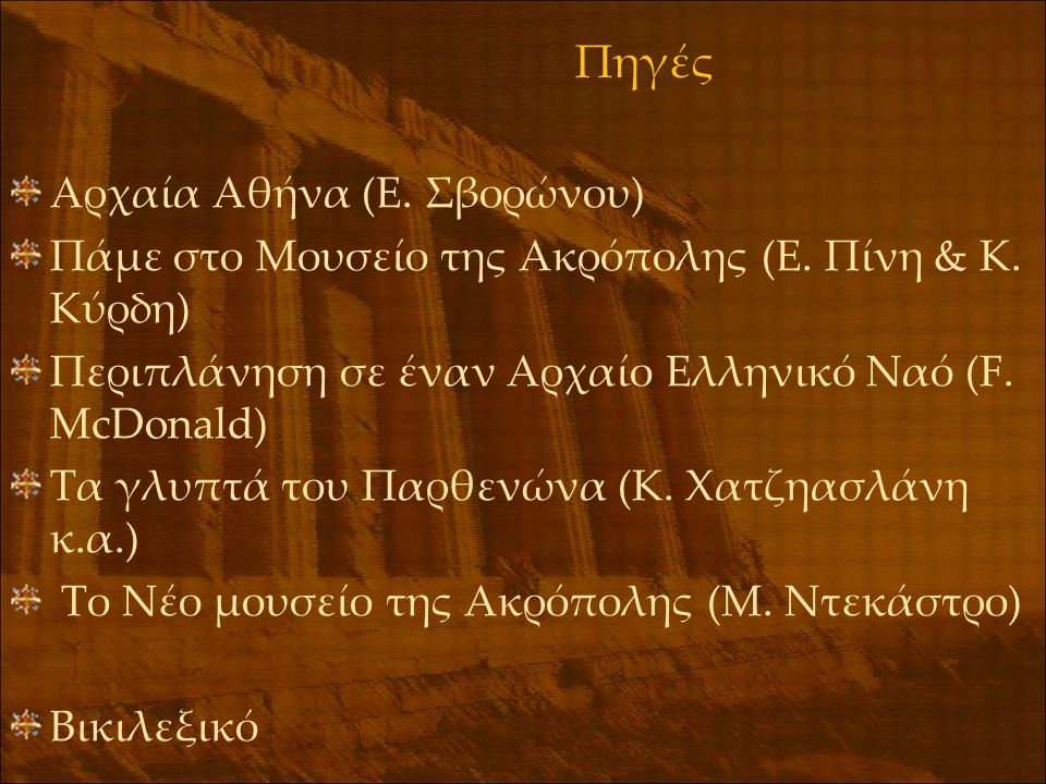Πηγές Αρχαία Αθήνα (Ε. Σβορώνου)