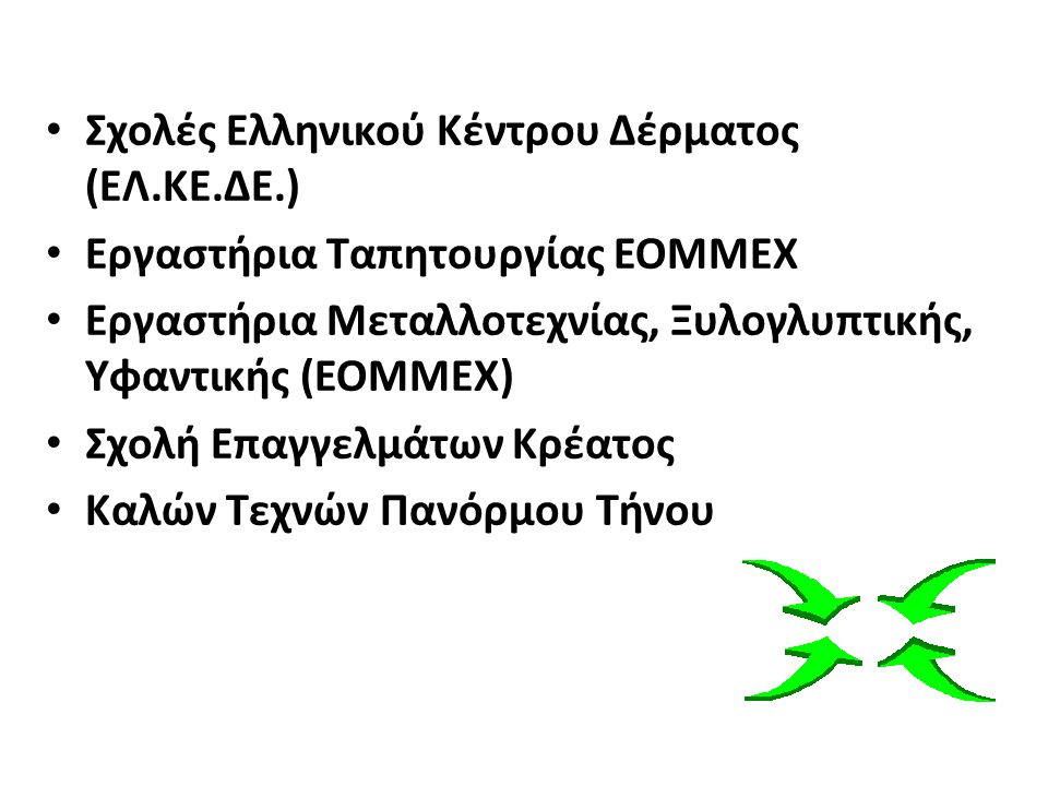 Σχολές Ελληνικού Κέντρου Δέρματος (ΕΛ.ΚΕ.ΔΕ.)