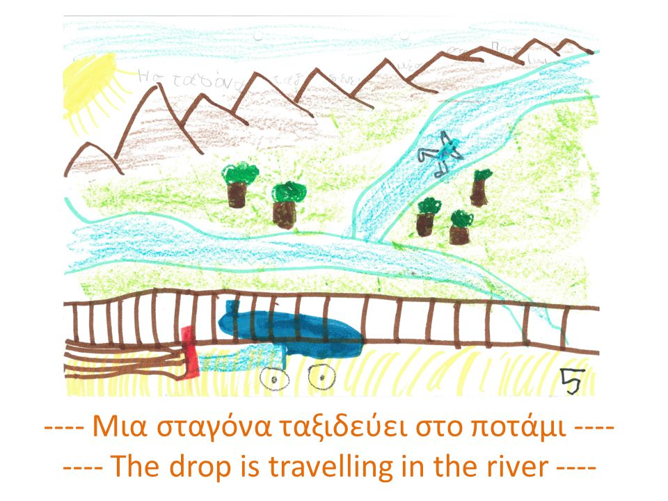 ---- Μια σταγόνα ταξιδεύει στο ποτάμι The drop is travelling in the river ----