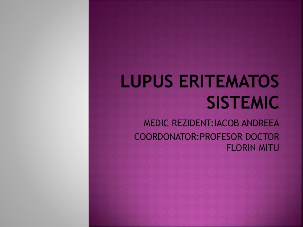 lupus eritematos protocol