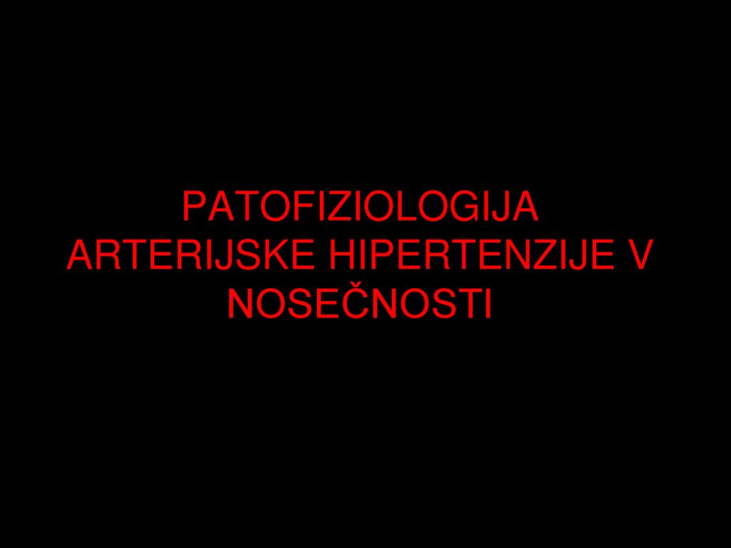 patofiziologija arterijske hipertenzije