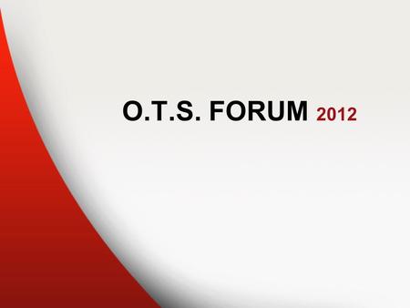 O.T.S. FORUM 2012. Εφαρμογή Διαχείρισης Έργων Εισηγητής: Σιάμμενου Γιούλη.