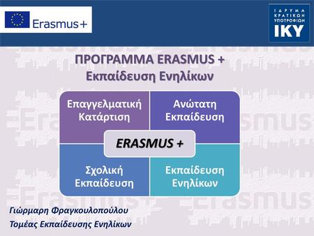 Γιώρμαρη Φραγκουλοπούλου Τομέας Εκπαίδευσης Ενηλίκων