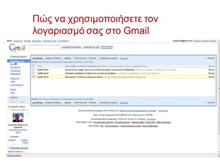 Πώς να χρησιμοποιήσετε τον λογαριασμό σας στο Gmail