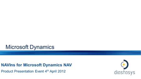 Microsoft Dynamics NAVIns for Microsoft Dynamics NAV