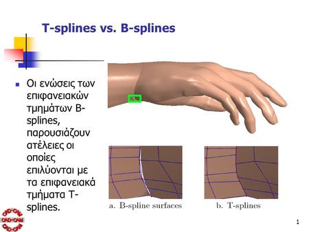 T-splines vs. B-splines