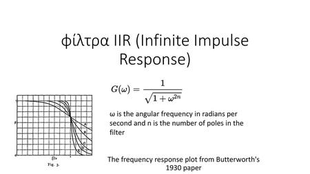 φίλτρα IIR (Infinite Impulse Response)