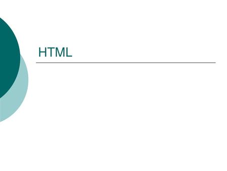 HTML.