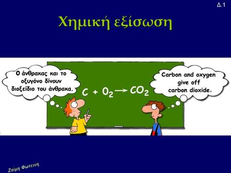 Δ.1 Χημική εξίσωση Ζαΐμη Φωτεινή.