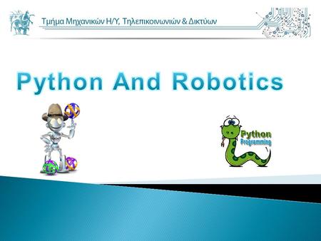 Python And Robotics.