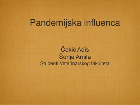 Pandemijska influenca