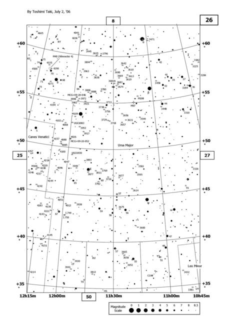 By Toshimi Taki, July 2, ’06 +60° 12h00m 11h30m 11h00m +55° +50° +45°