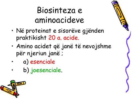 Biosinteza e aminoacideve