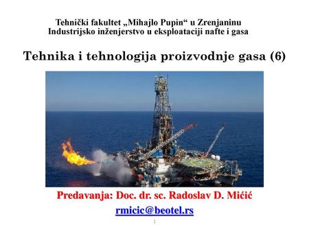 Tehnika i tehnologija proizvodnje gasa (6)