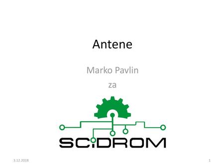 Antene Marko Pavlin za 3.12.2018.