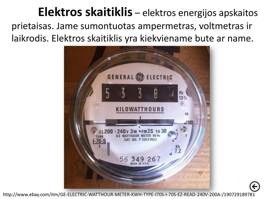 Elektros skaitiklis – elektros energijos apskaitos prietaisas