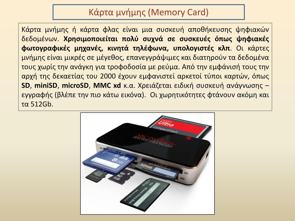 Κάρτα μνήμης (Memory Card)