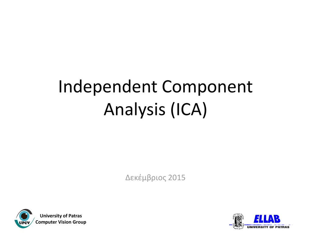 Independent Component Analysis (ICA) - Ppt κατέβασμα