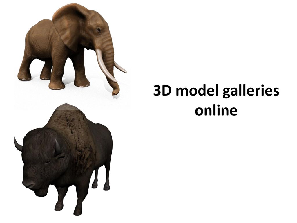 3D model galleries online