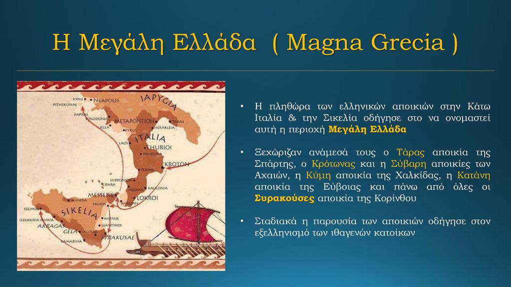 H Μεγάλη Ελλάδα ( Magna Grecia )