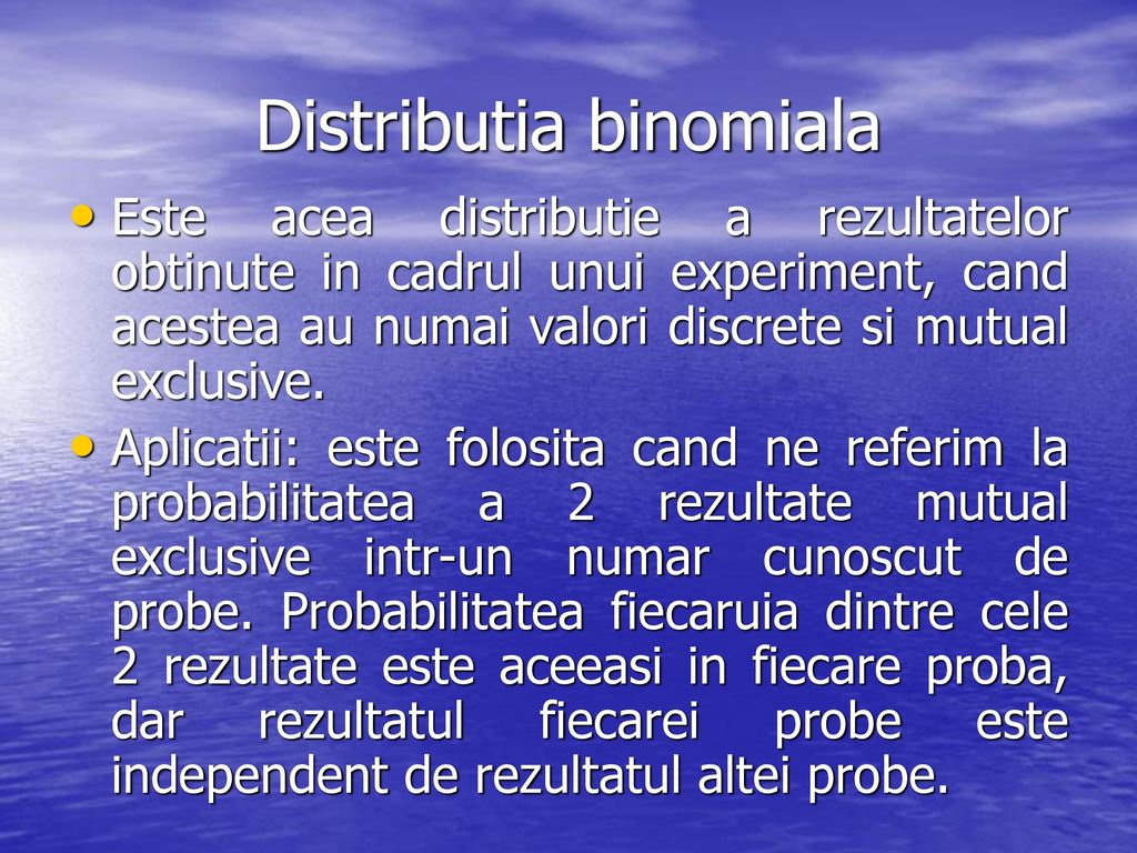 Distributia binomiala