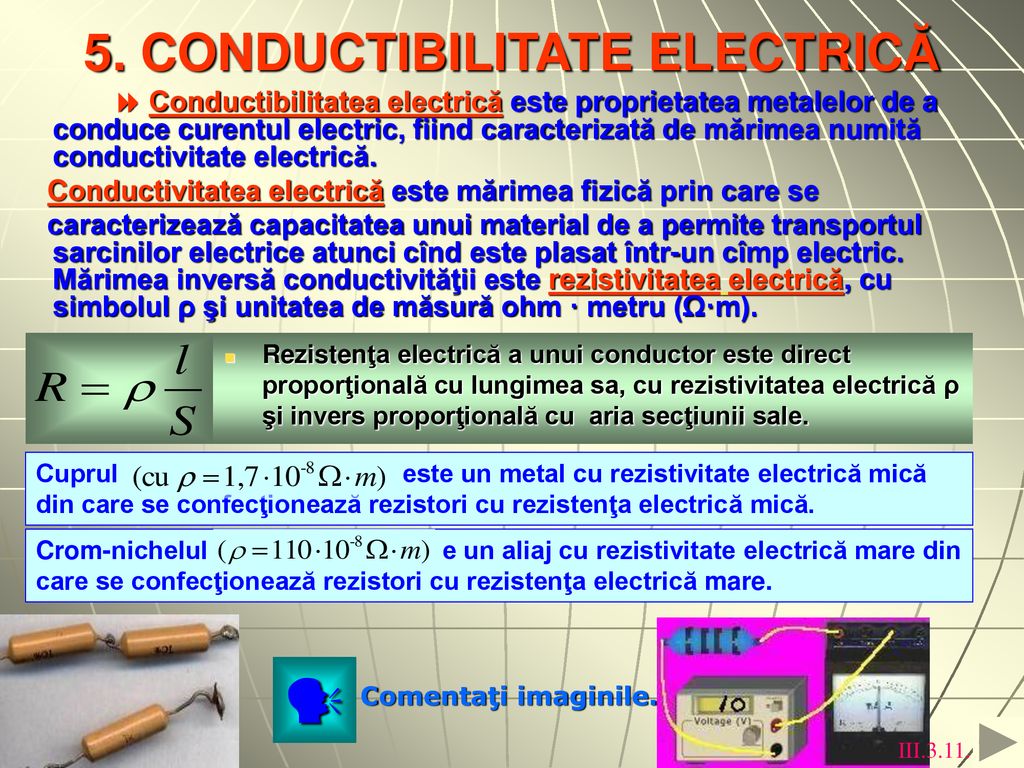 5. CONDUCTIBILITATE ELECTRICĂ