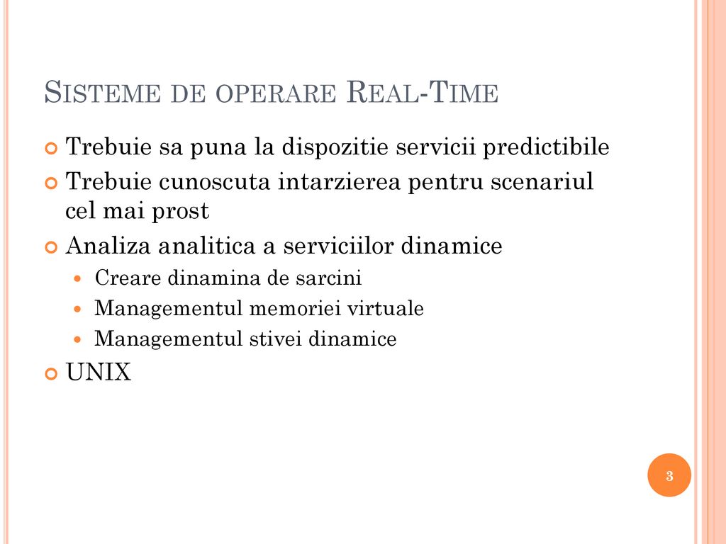 Sisteme de operare Real-Time