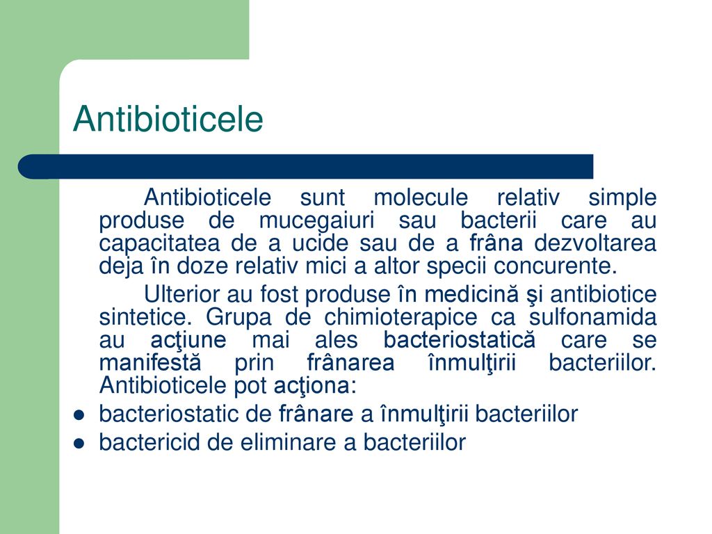 Antibioticele